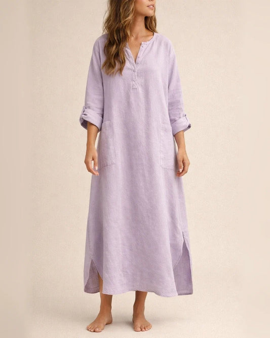 New Women's Autumn and Winter Elegant Solid Color Irregular Dress Simple Long Dresses | JRSEE:896aace4-0f5e-4e7a-88e0-d51804f3c537