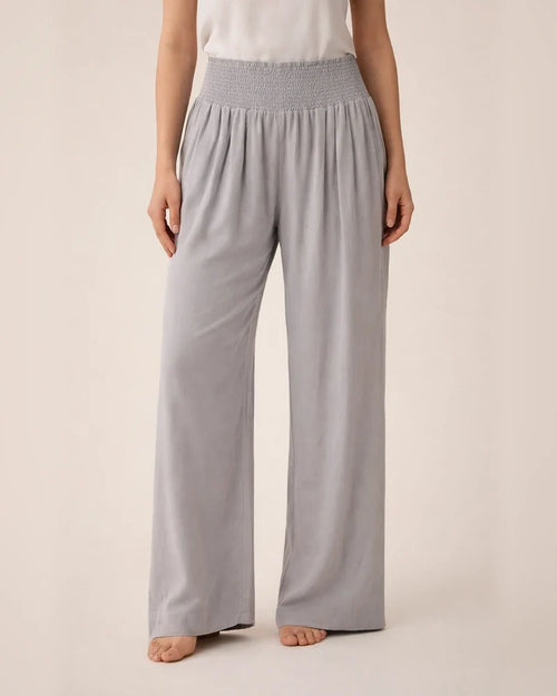 New Women's Casual Pants Casual Wind Cotton and Linen Comfortable Mid-waist Solid Color Pants | JRSEE:cdec7d1c-6429-41dd-9c45-bc51773b5607
