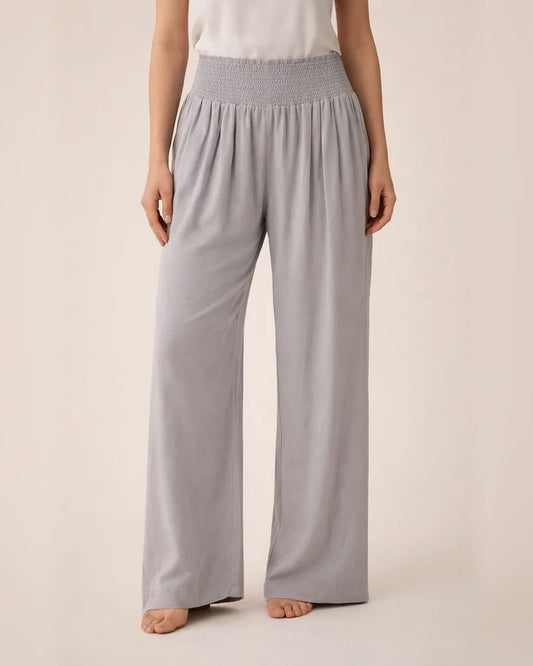 New Women's Casual Pants Casual Wind Cotton and Linen Comfortable Mid-waist Solid Color Pants | JRSEE:cdec7d1c-6429-41dd-9c45-bc51773b5607