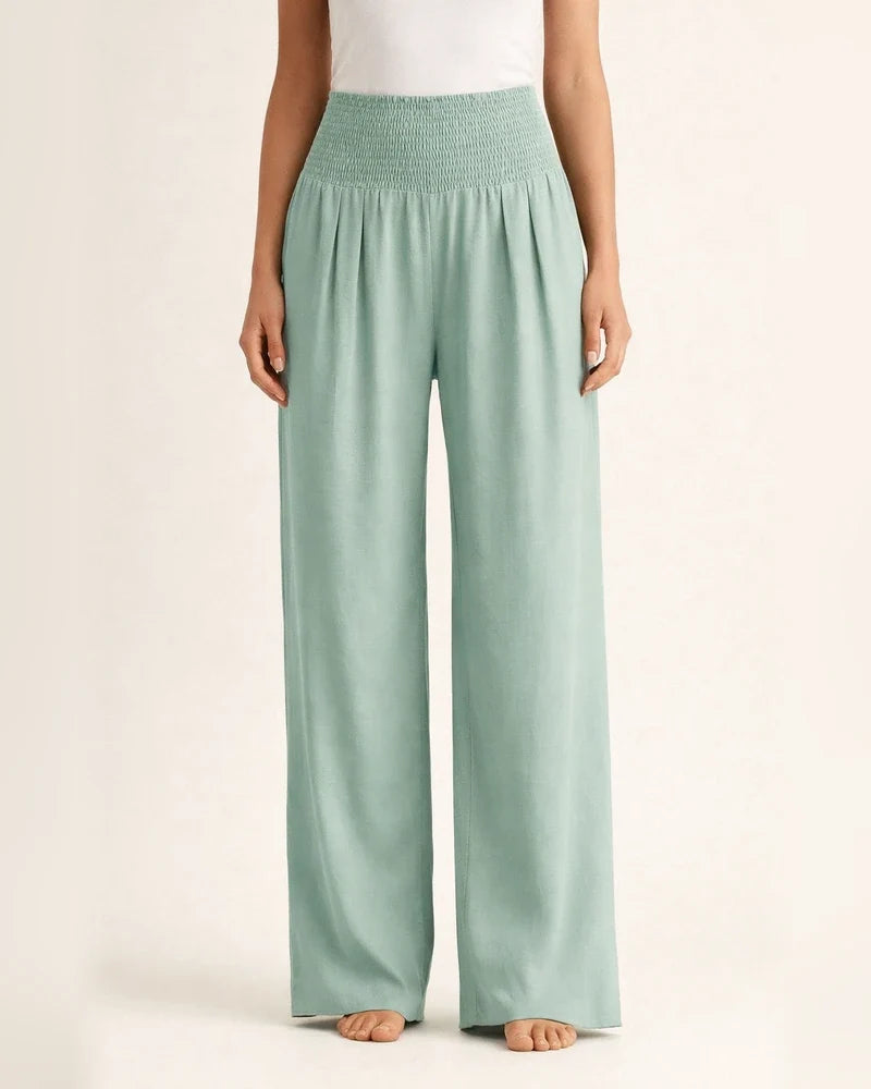 New Women's Casual Pants Casual Wind Cotton and Linen Comfortable Mid-waist Solid Color Pants | JRSEE:d2c32d9f-d9fc-4d88-a102-39b954e5e35f