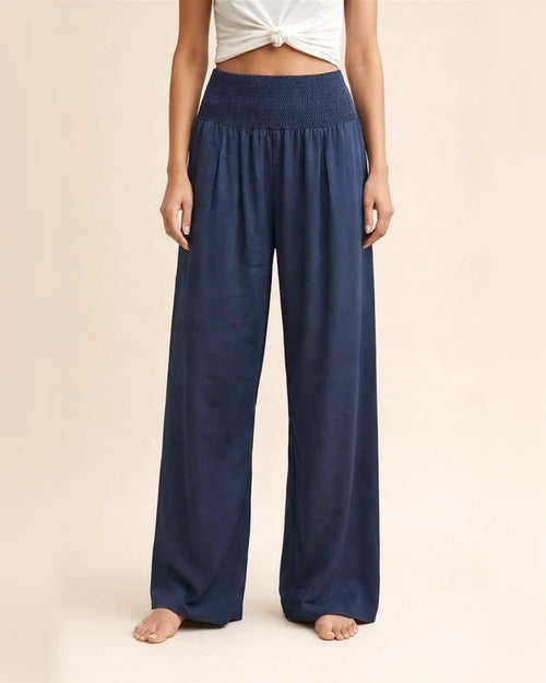 New Women's Casual Pants Casual Wind Cotton and Linen Comfortable Mid-waist Solid Color Pants | JRSEE:5fe4caca-e3df-431f-8578-3127895983c7