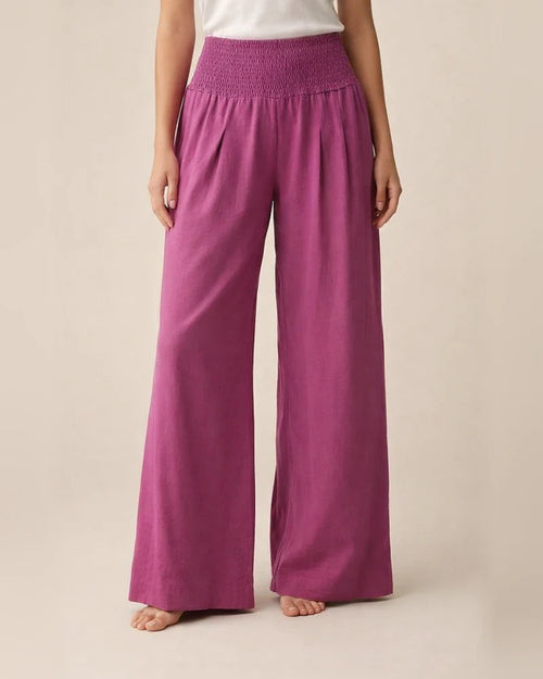 New Women's Casual Pants Casual Wind Cotton and Linen Comfortable Mid-waist Solid Color Pants | JRSEE:f59eb3c1-70ea-4998-a05f-371ba0bb6b0d