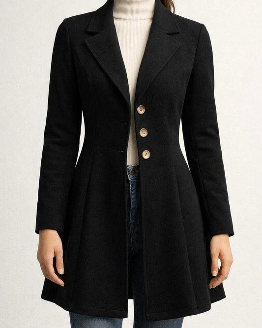New Women's Fall and Winter Lapel Slim Tweed Solid Color Fashion Temperament Coat | JRSEE:90705696-ada5-4b5b-b999-f75aa3d95d9e