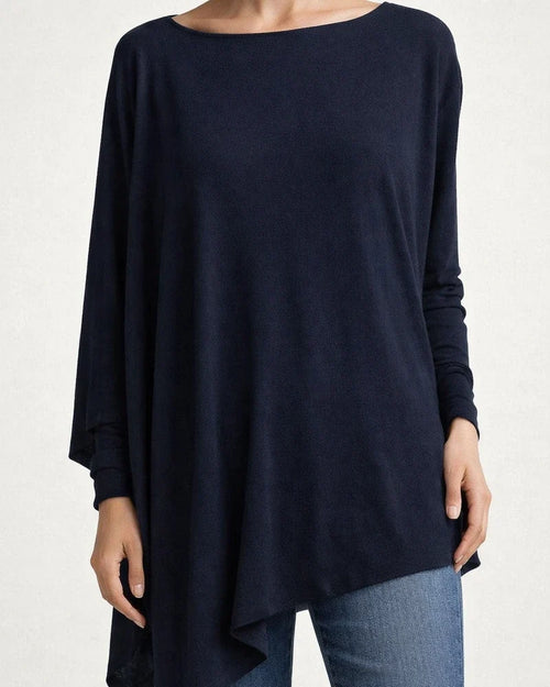 New Women's Long-sleeved Irregular Solid Color Pullover T-shirt Casual Loose Tops Eight Colors Plus Size | JRSEE:035af701-2dfe-44a1-9fbf-05b856f7634e