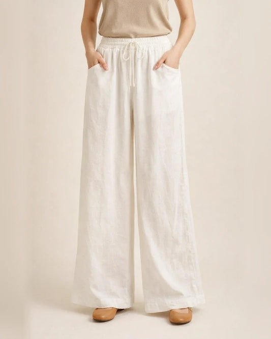 New Women's Loose Wide-legged Pants Fashion Temperament Cotton Pants | JRSEE:08a0f8f3-1db4-4cce-8c9d-9b180cc73b6e