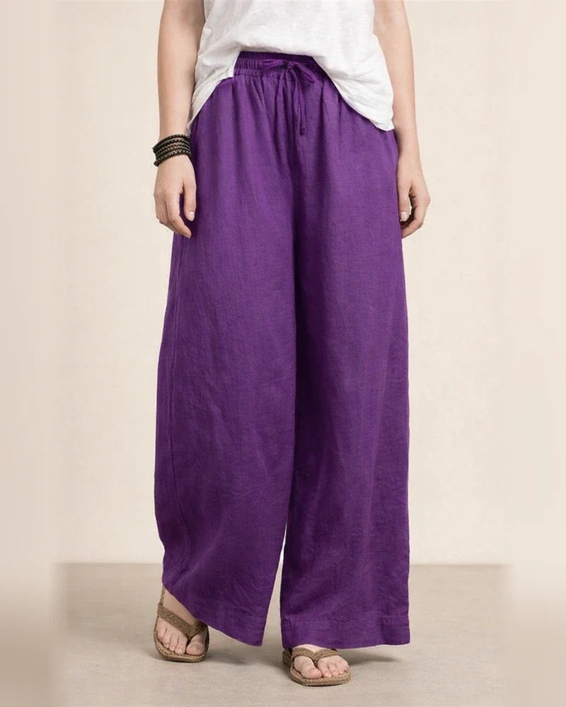 New Women's Loose Wide-legged Pants Fashion Temperament Cotton Pants | JRSEE:077b2bf0-97f4-4088-b8c3-82138af70c50
