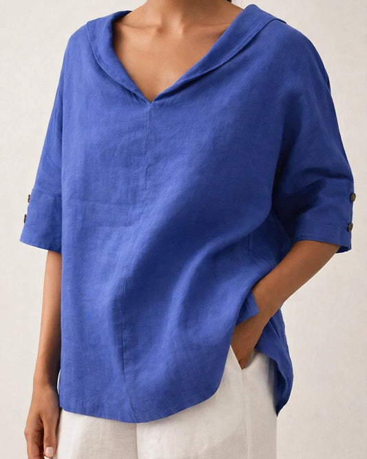 New Women's Solid Color Cotton Linen Loose Hooded Top Solid Color Casual T-shirt | JRSEE:ad05ae45-6bcf-4b41-ba89-5aacafe1fa79