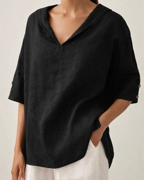 New Women's Solid Color Cotton Linen Loose Hooded Top Solid Color Casual T-shirt | JRSEE:30f5e899-0ae9-4354-8160-9ba72f77f372