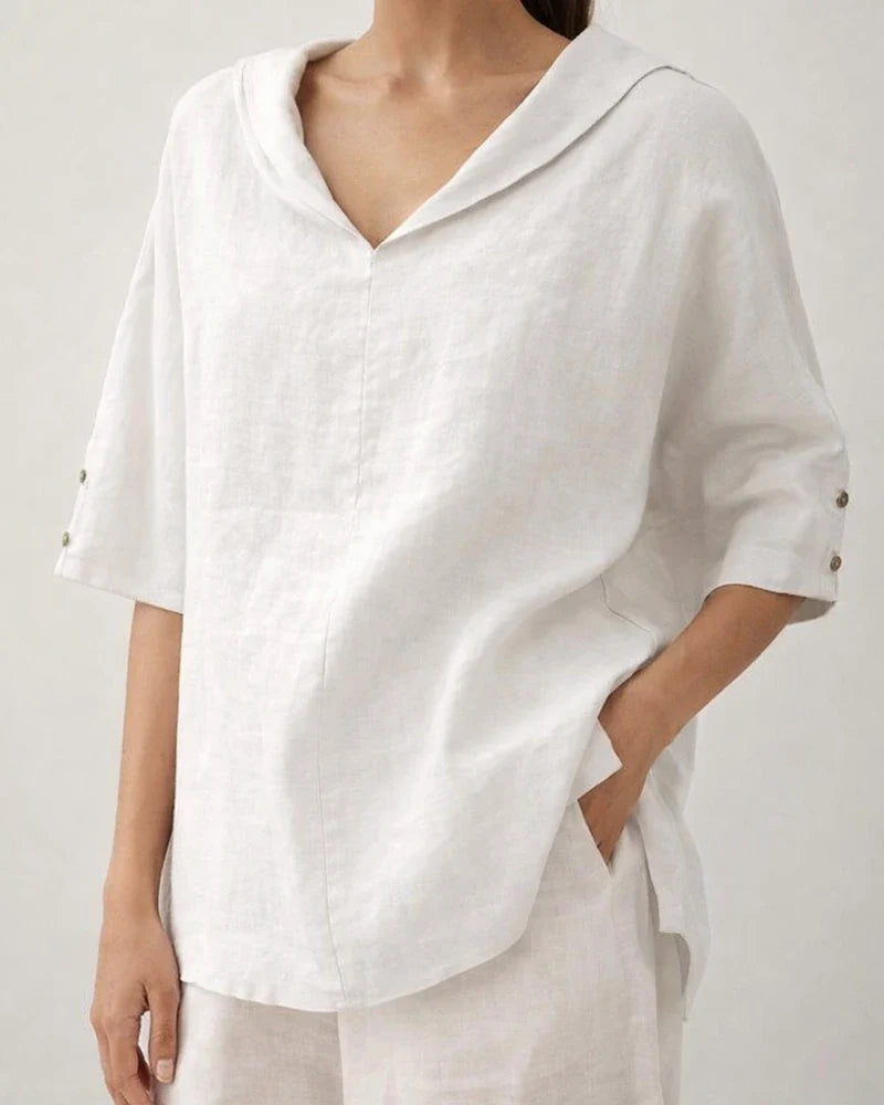 New Women's Solid Color Cotton Linen Loose Hooded Top Solid Color Casual T-shirt | JRSEE:a1332d07-4b5b-4a2b-8b91-748ca1a4f7f1