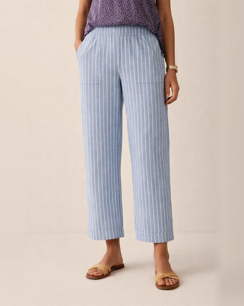 New Women's Thin Pants Striped Printed Casual Nine-minute Pants | JRSEE:b26cf76b-7457-45c9-bc20-6add4cebb08b
