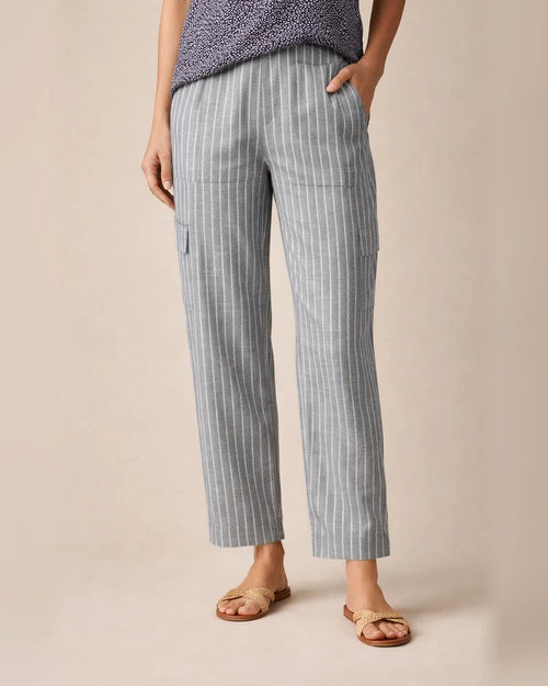New Women's Thin Pants Striped Printed Casual Nine-minute Pants | JRSEE:e807b014-423d-4d5e-a1e0-3d9c132bd0a4