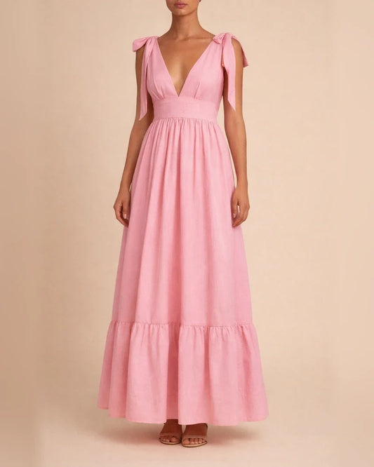 Off Shoulder Sexy Open Back Bow Strap Big Swing Dress | JRSEE:61a786dd-5e3f-4858-9357-e4abeb74a9e5