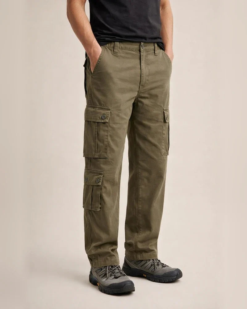 Outdoor Men's Multi-pocket Work Pants Cotton Casual Workwear Pants Loose Plus Size | JRSEE:47bbcf4e-4be9-484d-9acc-8892beca9f8d