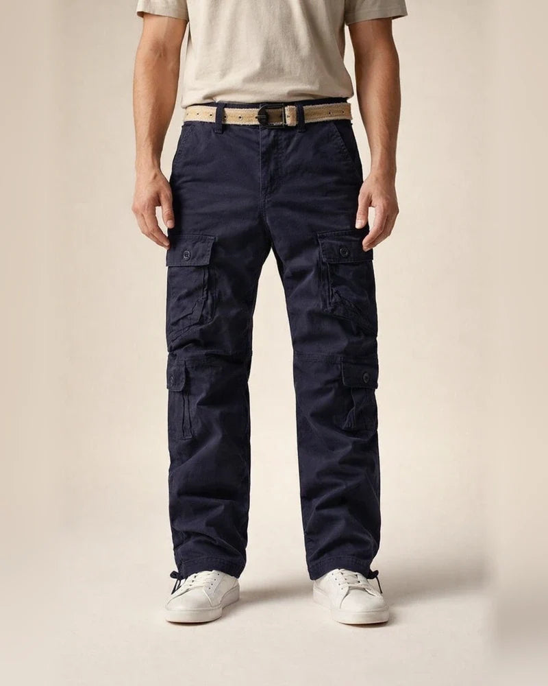 Outdoor Men's Multi-pocket Work Pants Cotton Casual Workwear Pants Loose Plus Size | JRSEE:45bf03aa-a68a-4fbd-b8e0-42e2ece0c5c0