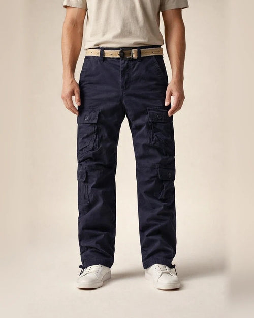 Outdoor Men's Multi-pocket Work Pants Cotton Casual Workwear Pants Loose Plus Size | JRSEE:45bf03aa-a68a-4fbd-b8e0-42e2ece0c5c0