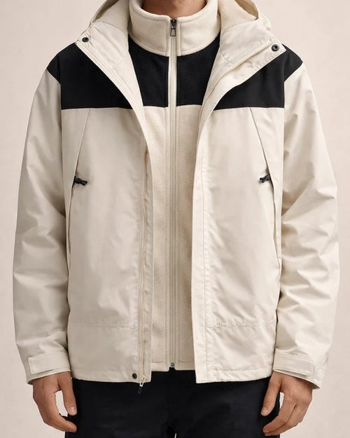 Outdoor Three-in-one Punching Jacket Men and Women Removable Two-piece Windproof Waterproof Mountaineering Clothing Jacket Men | JRSEE:cba0f670-5812-4050-868e-05cb174268dc