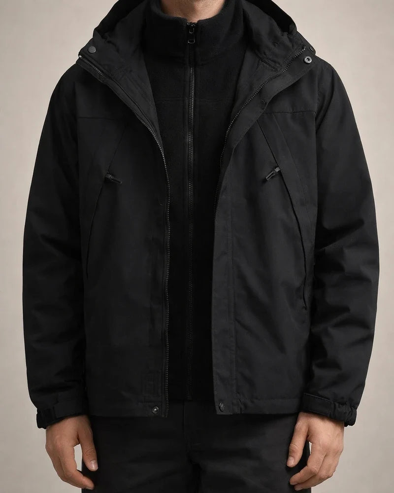 Outdoor Three-in-one Punching Jacket Men and Women Removable Two-piece Windproof Waterproof Mountaineering Clothing Jacket Men | JRSEE:c7cdbe20-19c7-4d55-98cc-884288d360f5