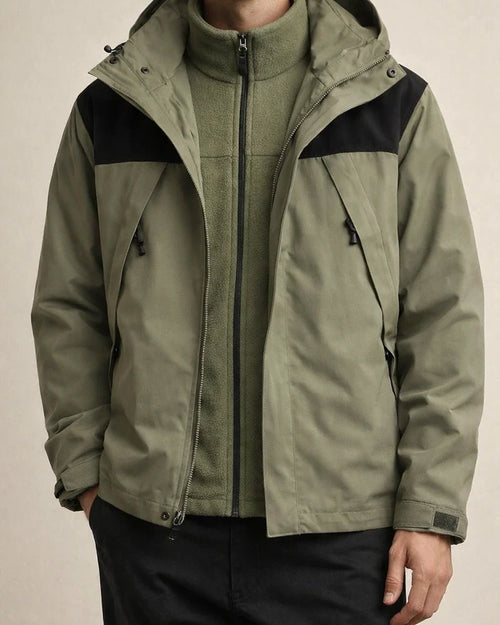 Outdoor Three-in-one Punching Jacket Men and Women Removable Two-piece Windproof Waterproof Mountaineering Clothing Jacket Men | JRSEE:489d34c8-cd01-41cb-aa28-2534a07a8fc3