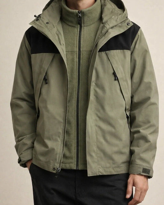 Outdoor Three-in-one Punching Jacket Men and Women Removable Two-piece Windproof Waterproof Mountaineering Clothing Jacket Men | JRSEE:489d34c8-cd01-41cb-aa28-2534a07a8fc3