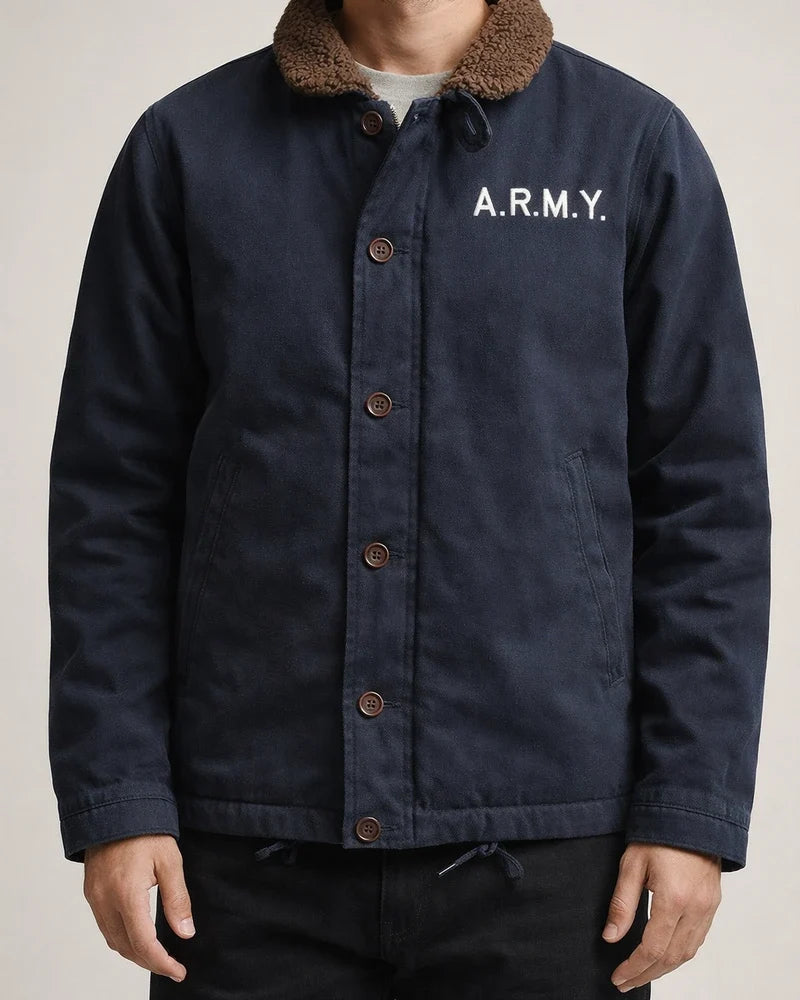 Pilot Jacket Men's Imitation Lambswool Cotton Jacket Lapel Labor Jacket Padded and Thickened Military Cotton Jacket | JRSEE:a222a3cb-66cf-447d-a28f-e4ea2fee1e39