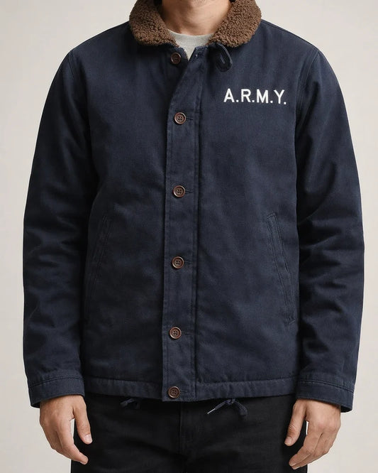 Pilot Jacket Men's Imitation Lambswool Cotton Jacket Lapel Labor Jacket Padded and Thickened Military Cotton Jacket | JRSEE:a222a3cb-66cf-447d-a28f-e4ea2fee1e39