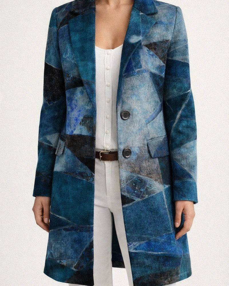 Printed Casual Loose Women's Coat | JRSEE:869ede8e-0ce1-4ac3-a10a-7bae3e37f73a