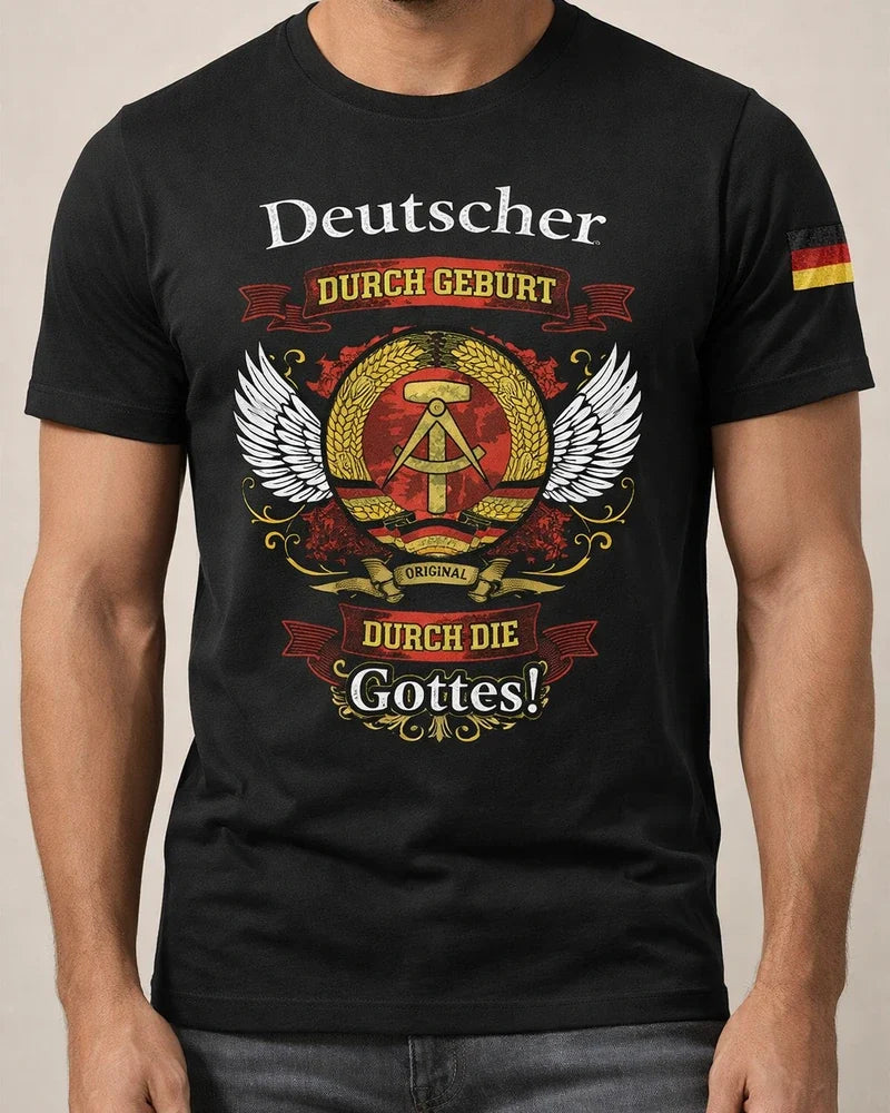 Printed DEUTSCHER Men's Cotton Short Sleeve | JRSEE:809f8bf5-81d4-4660-9d24-9d64aa8eceda