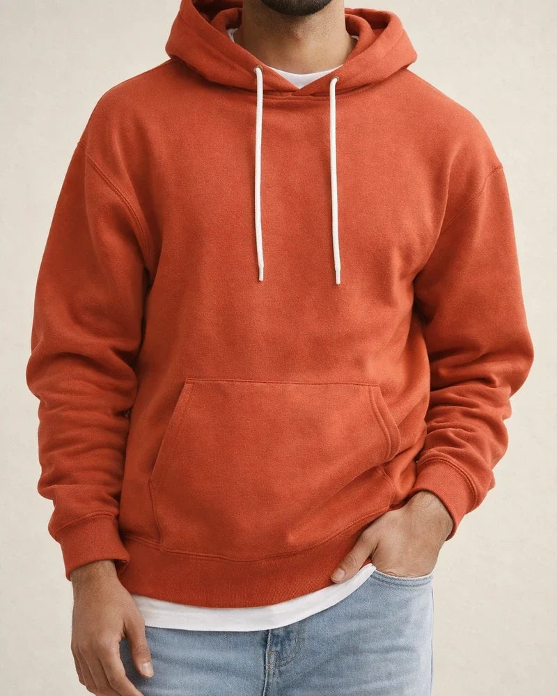 Pullover Long Sleeve Padded Drop Shoulder Sleeve Men's Hoodie Loose Casual Fleece Pocket Men's Hooded Sweatshirt | JRSEE:1426bbfe-7c99-42dc-8722-810d1832a901