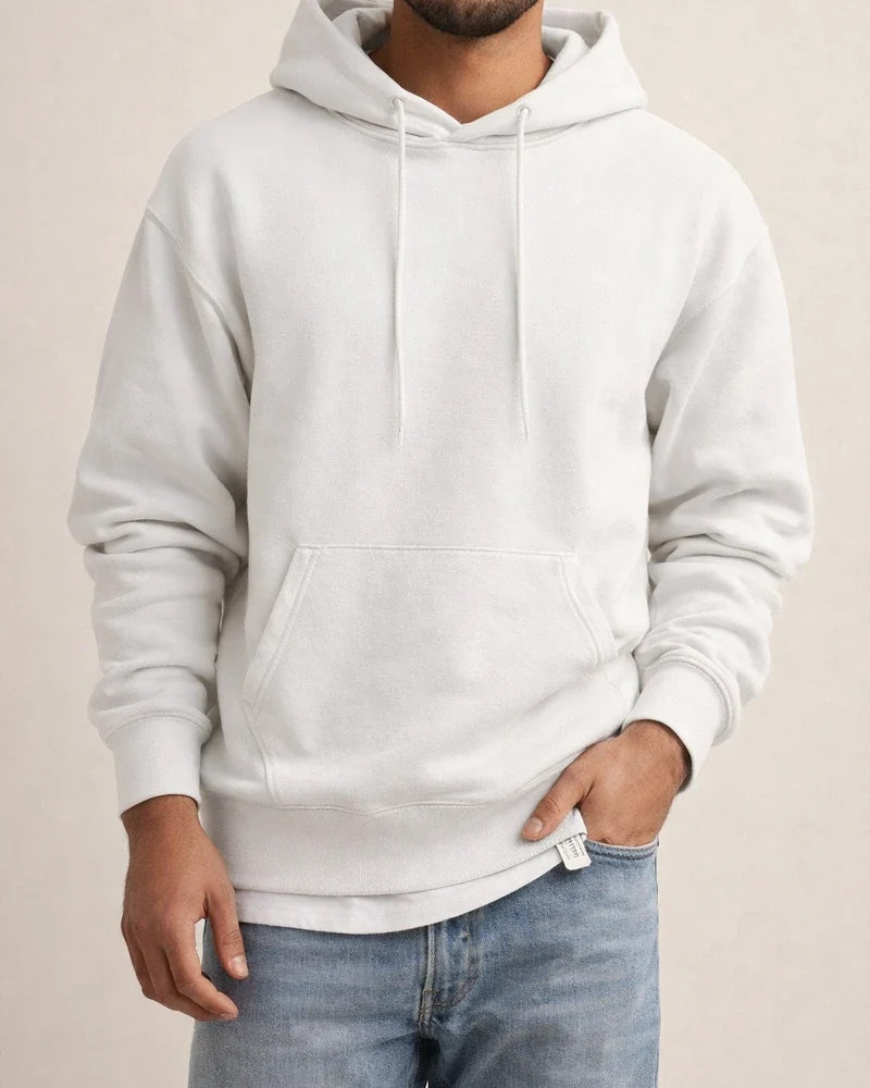 Pullover Long Sleeve Padded Drop Shoulder Sleeve Men's Hoodie Loose Casual Fleece Pocket Men's Hooded Sweatshirt | JRSEE:1c84708e-4ee0-4a79-985d-f11e9e5de60b