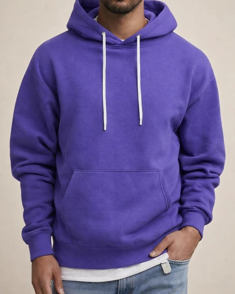Pullover Long Sleeve Padded Drop Shoulder Sleeve Men's Hoodie Loose Casual Fleece Pocket Men's Hooded Sweatshirt | JRSEE:45680ea7-5b78-4f32-a9d4-c7885acb629a