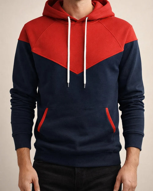 Pullover Solid Color Round Neck Pockets Long-sleeved Men's Color Blocking Color Collision Fashion Sweater Men's Casual Sports Tops | JRSEE:9a2d9534-f926-40cb-88de-e31e1a2b7845