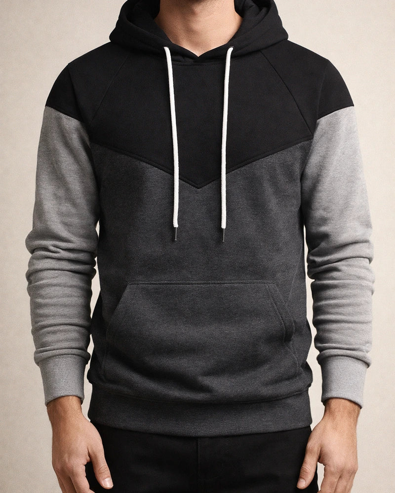 Pullover Solid Color Round Neck Pockets Long-sleeved Men's Color Blocking Color Collision Fashion Sweater Men's Casual Sports Tops | JRSEE:dfec4d3a-3d04-4d0c-90a0-a463327f2217