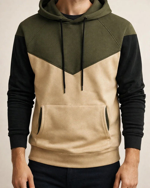 Pullover Solid Color Round Neck Pockets Long-sleeved Men's Color Blocking Color Collision Fashion Sweater Men's Casual Sports Tops | JRSEE:c05bdcd4-4898-466d-8968-15bf76797666