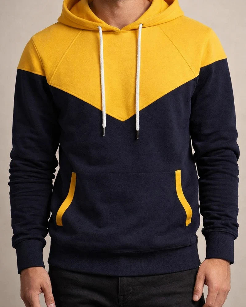 Pullover Solid Color Round Neck Pockets Long-sleeved Men's Color Blocking Color Collision Fashion Sweater Men's Casual Sports Tops | JRSEE:270e01ff-f980-4252-bc41-665651fe6b35
