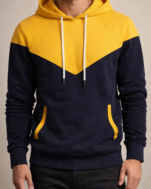 Pullover Solid Color Round Neck Pockets Long-sleeved Men's Color Blocking Color Collision Fashion Sweater Men's Casual Sports Tops | JRSEE:270e01ff-f980-4252-bc41-665651fe6b35