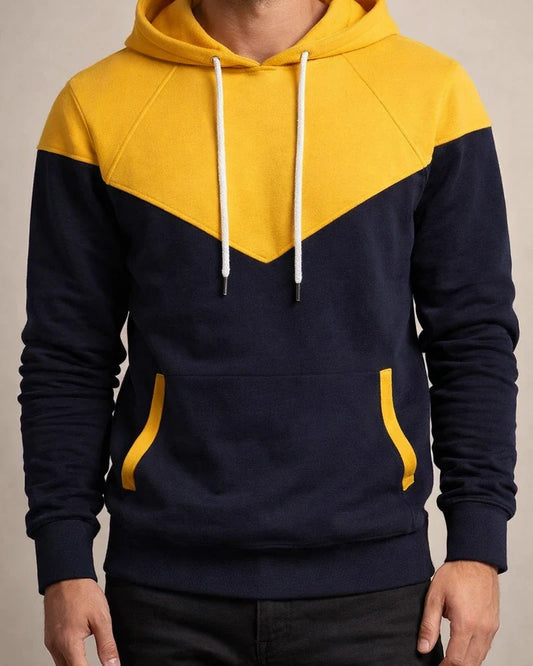 Pullover Solid Color Round Neck Pockets Long-sleeved Men's Color Blocking Color Collision Fashion Sweater Men's Casual Sports Tops | JRSEE:270e01ff-f980-4252-bc41-665651fe6b35
