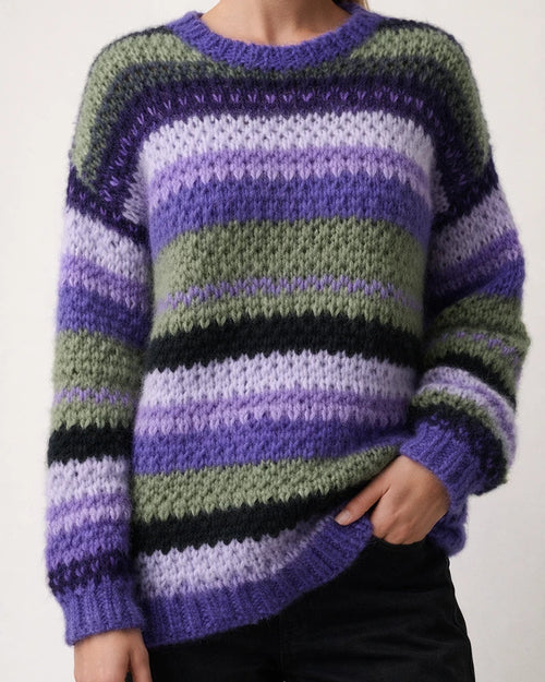 Rainbow Casual Warm Sweater Women | JRSEE:e4bd9cef-0f67-4f55-8fab-ed636de0b1a5
