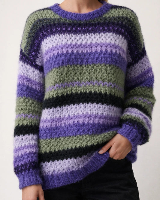 Rainbow Casual Warm Sweater Women | JRSEE:e4bd9cef-0f67-4f55-8fab-ed636de0b1a5