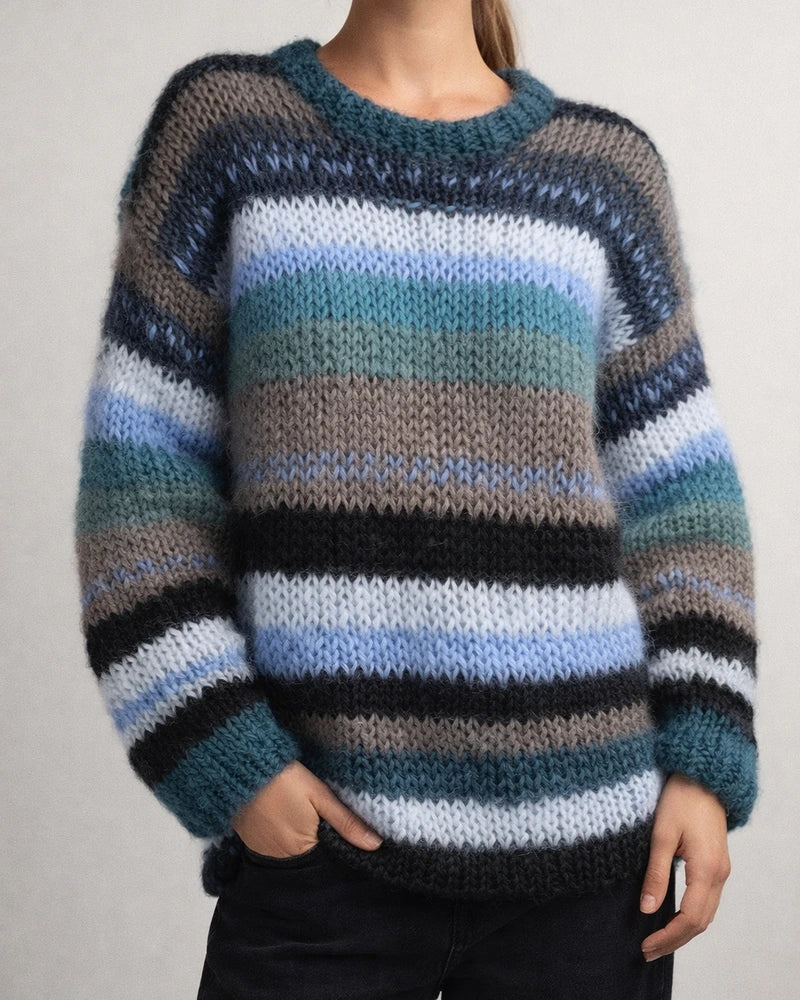 Rainbow Casual Warm Sweater Women | JRSEE:7a06925e-69df-4399-b07f-80896c3a5c06