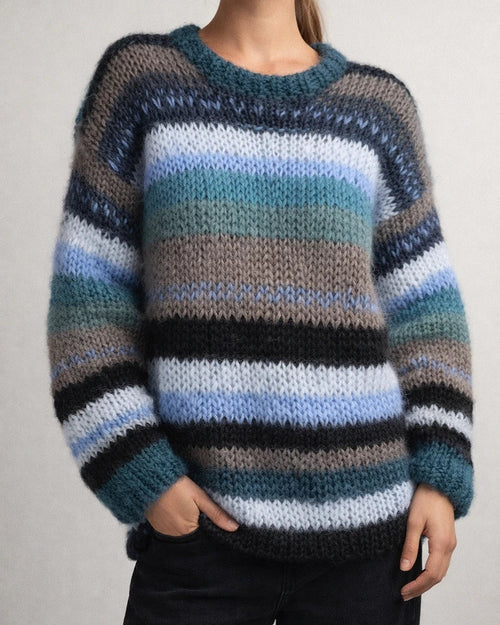 Rainbow Casual Warm Sweater Women | JRSEE:7a06925e-69df-4399-b07f-80896c3a5c06
