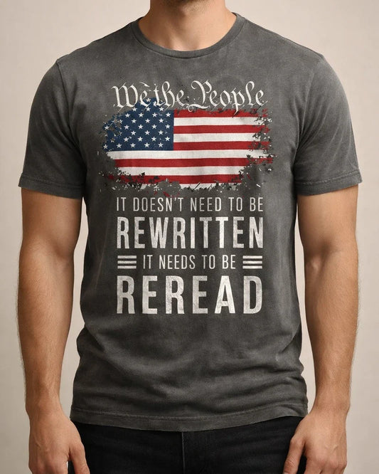 REREAD Cotton Printed Men's T-shirt | JRSEE:ba561418-a68a-43e9-98ef-d647b49a5a2d