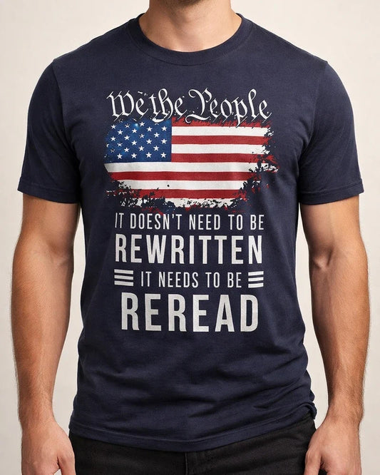 REREAD Cotton Printed Men's T-shirt | JRSEE:b9bb9c2a-d362-40e2-a545-6d1e03eb500d
