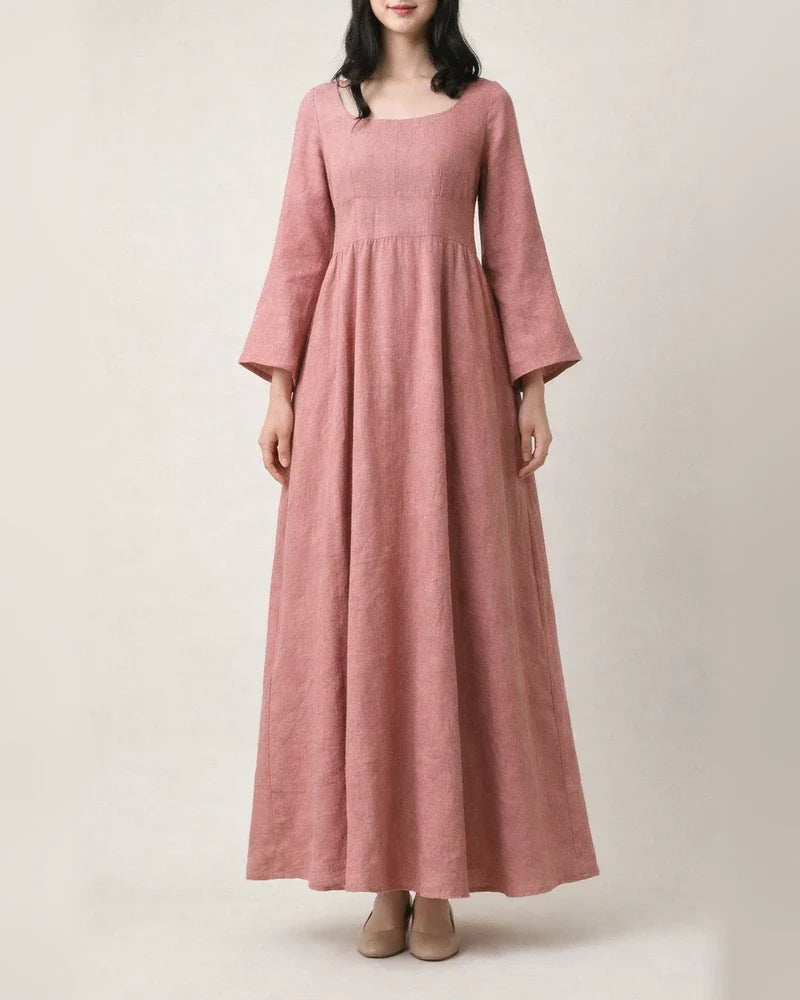 Retro Women's Dress with Large Pendulum Linen | JRSEE:52518e98-65e5-4bdb-b400-bfd56319592a