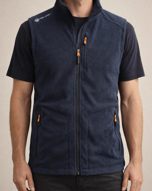 Rocker Fleece Vest Men's Fall and Winter Sleeveless Fleece Jacket Handsome Solid Color Warm Undershirt Shoulders Large Size Outdoor Mountaineering Clothing | JRSEE:3357ff35-a46a-470d-8f44-f855cdbd8841
