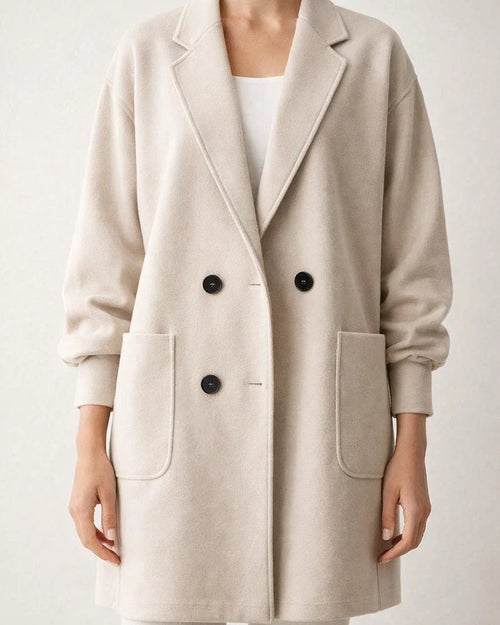 Seven-sleeve Single-breasted Lapel Pocket Solid Color Coat | JRSEE:b1ac2c41-b246-4661-8e21-775f70a38986