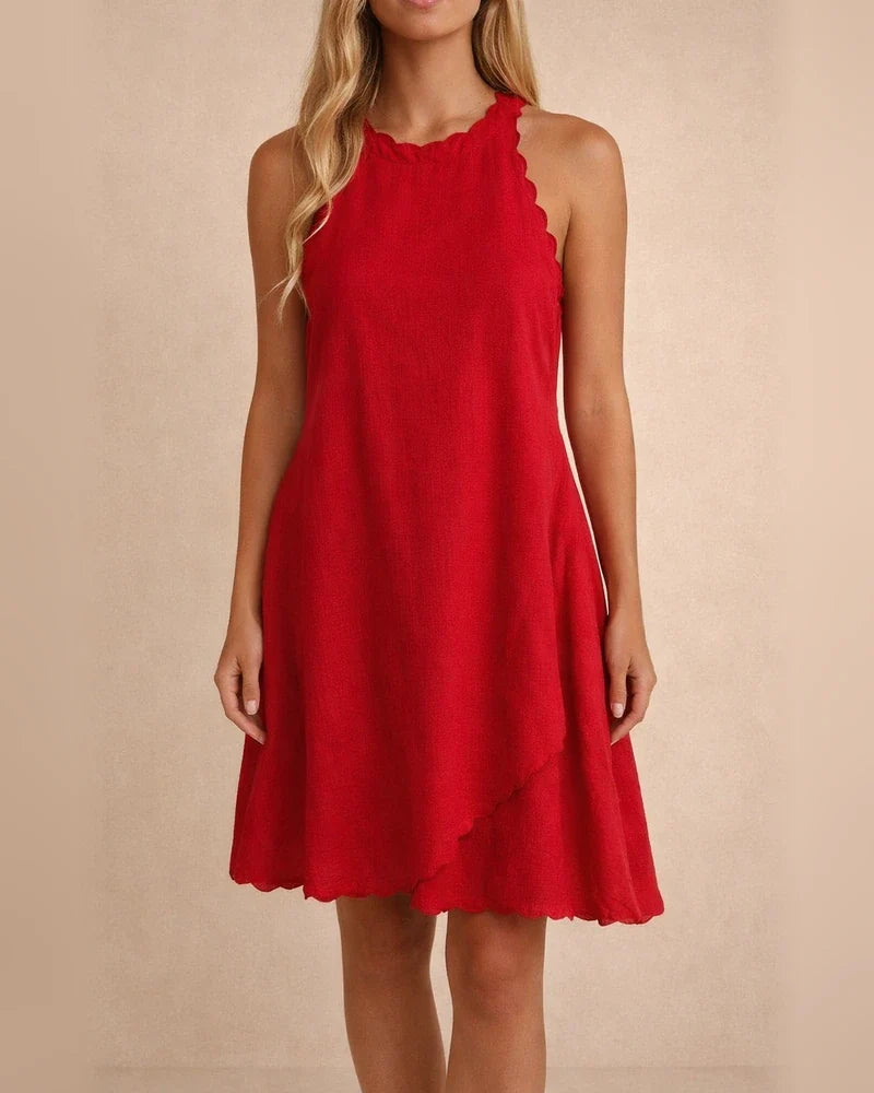 Sexy Solid Color Sleeveless Loose Women's Vest Dress | JRSEE:f01e3956-e361-4a9e-834d-517c8d16f033