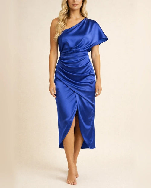 Sexy Unilateral Sleeve Irregular Skirt Dress Evening Dress Girl | JRSEE:a447a232-f5b2-417f-91c4-4f14974f1a8a