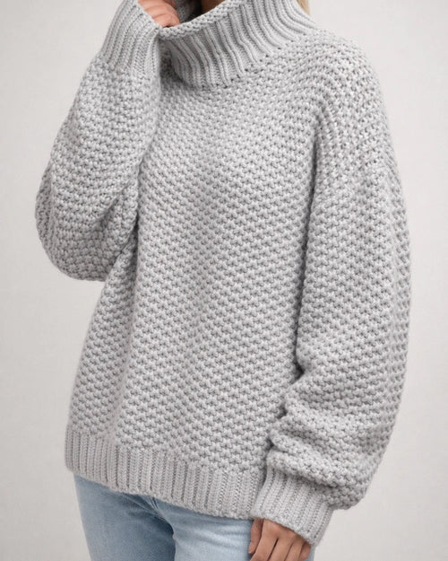 Share  Photo by Supplier   Women's Sweater Pullover Jumper Knitted Solid Color Basic Casual Chunky Long Sleeve Loose Sweater Cardigans Turtleneck Fall Winter Light Blue Green White | JRSEE:a035b062-35fe-4333-a263-440f3d3e05cd