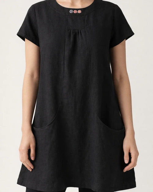 Short Sleeve Pockets Cotton-Blend Shirts & Tops Linen | JRSEE:1fca33cb-8fb4-4c75-8610-09117ae25c90
