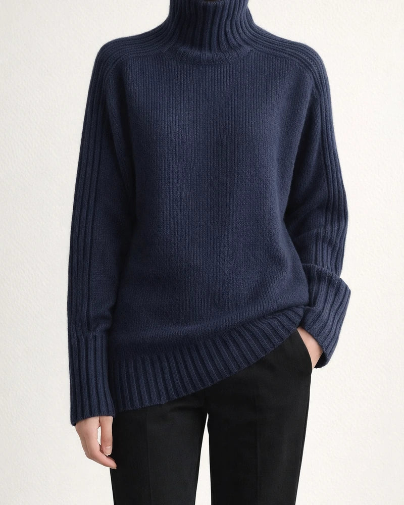 Solid Color Comfortable Loose Long Sleeve Top Temperament Sweater | JRSEE:f5217f42-9beb-45ab-acac-be7e6e63b298